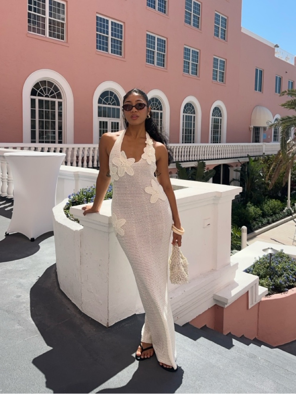 Crochet Maxi Dress - Ivory